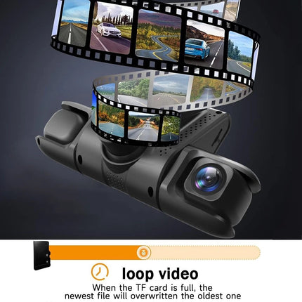 4K Dash Cam 4Channel Front and Rear Car DVR DashCamera Video Recorder1080P