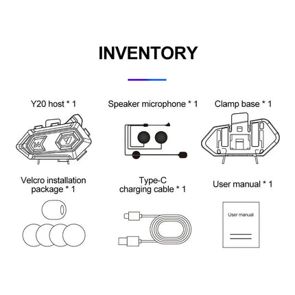Motorcycle Helmet Headset Wireless Bluetooth5.3 Headphone Speaker Hands-Free