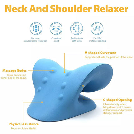 Neck Stretcher Relaxer Pillow for Shoulder Pain Relief Cervical Traction Device