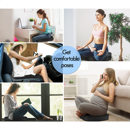 Seat Posture Cushion Memory Foam Pillow Pain Relief Mesh Plush