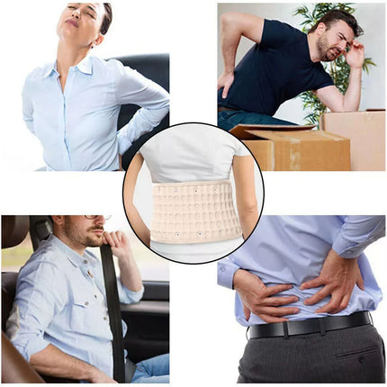 Decompression Lumbar Support Belt Waist Air Traction Brace Spinal Back Relief