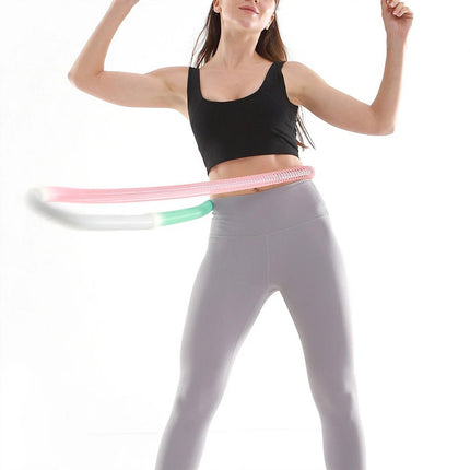 1500g-Macaron Adjustable Soft Fitness Hula Hoop forAdults Exercise Slimming Waist Workout Ring