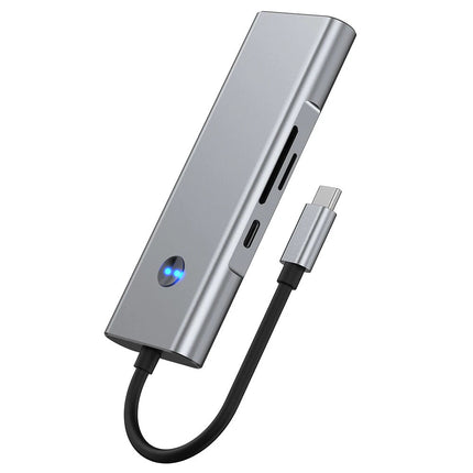9 in 1 Hub Docking Station Type-C to HDMI Adapter 4K @60Hz HDMI USB 3.0 SD TF