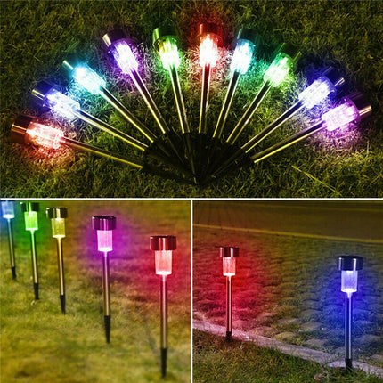 20PCS Garden Solar Lights Led Lawn Outdoor Ground Garden Path Light Waterproof (Multiple Color)