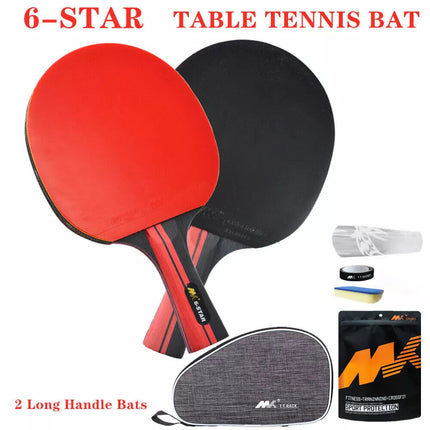 1 Pair Professional Shakehand Longhand FL Table Tennis Ping Pong Racket Bat