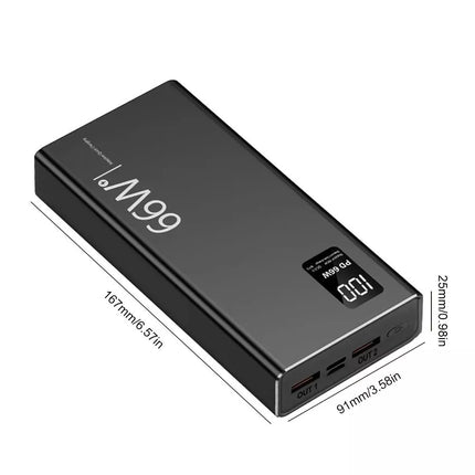 66W Power Bank 20000mAh USB PD Fast Charging Powerbank External Battery Pack