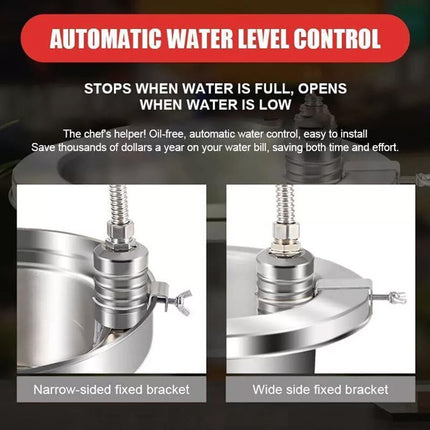 304 Stainless Steel Float Valve Automatic Water Level Controller Home Kitchen 4 point side water inlet