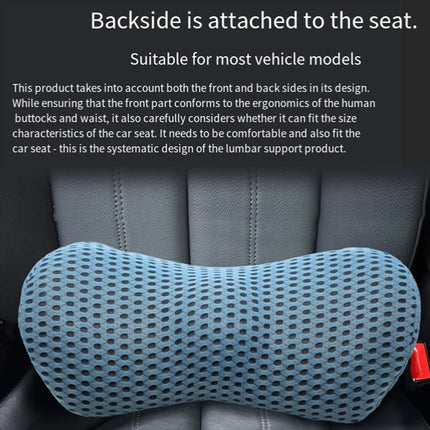 Lumbar Support Pillow for Sleeping Memory Foam Back Support Pillow  (blue)