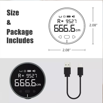 8 in 1 Electronic Tape Measure LCD Digital Ruler Rechargeable Multi-function
