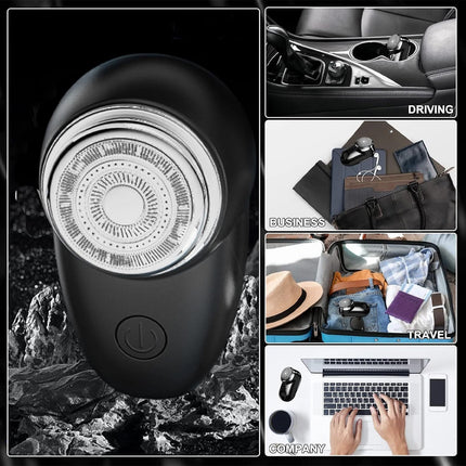 8500 rpm Mini-Shave For Men Electric Shaver Waterproof Rechargeable Razor Portab