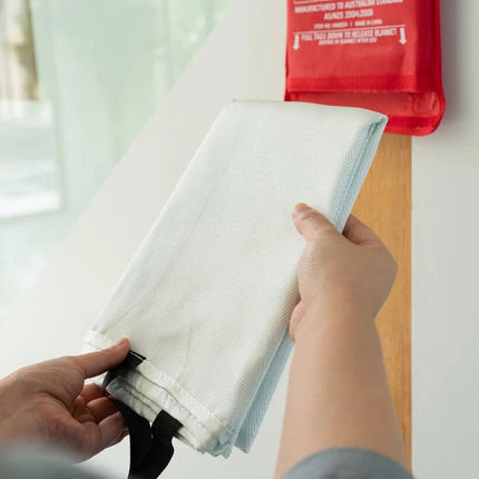 2PK Fire Blanket 1mx1m For Home Kitchen Office Caravan Emergency Australian Standard