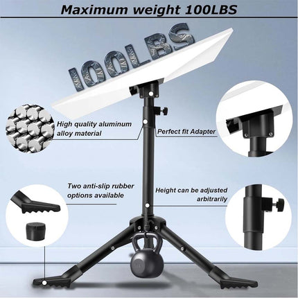 Portable Tripod Stand for StarLink Gen 3 Adjustable Starlink Mount Pipe Adapter
