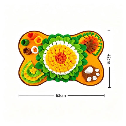 Pet Dog Cat Snuffle Mat, Foraging Food Hidden Feeding Toy for Boredom Relief