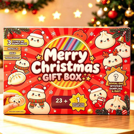 2026 Christmas Squishies Advent Calendar, 24 Days Dumpling Toys Countdown