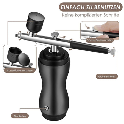 Cordless Airbrush Kit with Compressor Handheld Rechargeable Air Brush Gun Kit