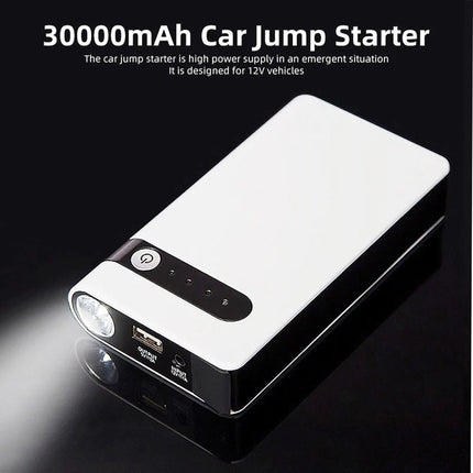 Car Jump Starter 30000mAH Portable Vehicle Charger Power Bank Battery Engine