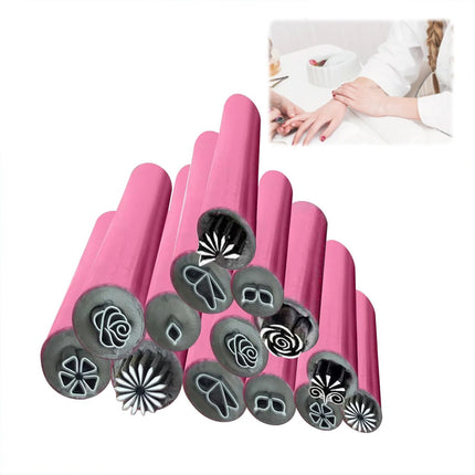 15X Patterns Nail Art Stamp Pen Precision Stamp Pen DIY Nail Art Dotting Tool