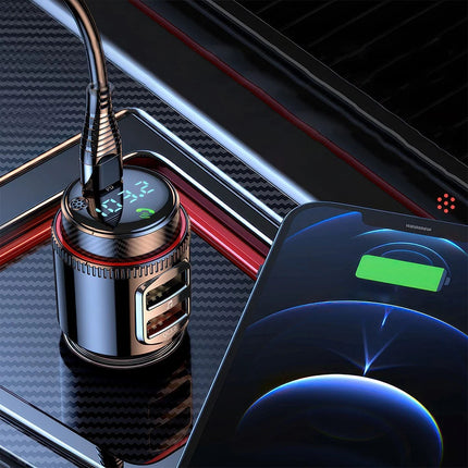 Bluetooth Adapter Car Wireless FM Radio FM Transmitter PD Dual USB Charger MP3