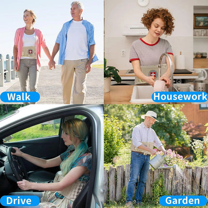 Decompression Lumbar Support Belt Waist Air Traction Brace Spinal Back Relief