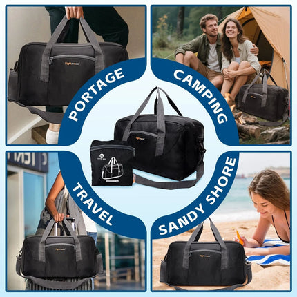 Travel Foldable Duffle Bag Gym Sports Lightweight Luggage Duffel Foldaway Bags