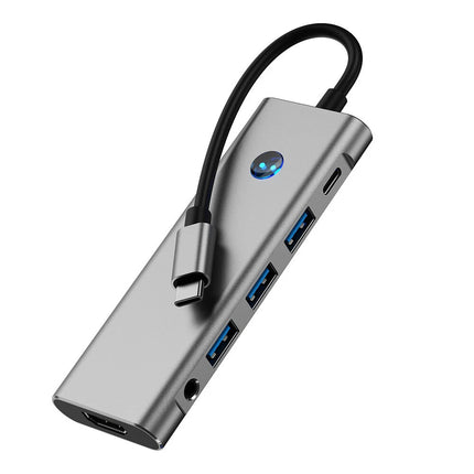 9 in 1 Hub Docking Station Type-C to HDMI Adapter 4K @60Hz HDMI USB 3.0 SD TF