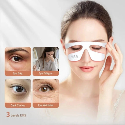 3D Eye Red Light Therapy Under-Eye Glasses for Removal Eye Wrinkles Dark Circles
