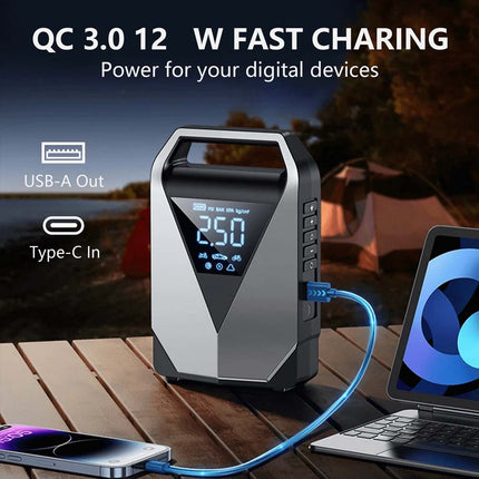 Portable Car Jump Starter 99800mAh Power Bank Pack Battery Charger Booster 12V