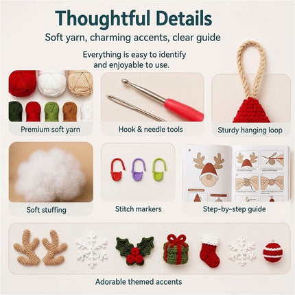 Santa Claus Christmas DIY Door Hanging Set Farmhouse Unfinished kit