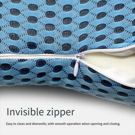 Lumbar Support Pillow for Sleeping Memory Foam Back Support Pillow  (blue)