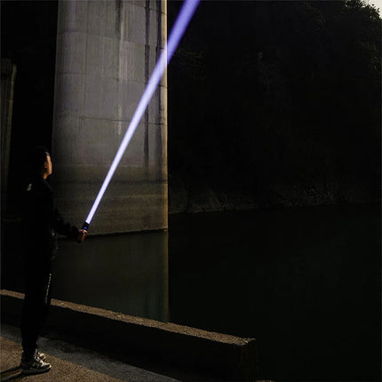 1500000lm LED Flashlight Torch Zoom Light Super Bright Camping Rechargeable Lamp