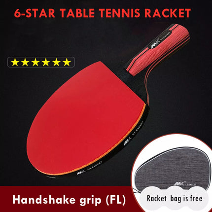 1 Pair Professional Shakehand Longhand FL Table Tennis Ping Pong Racket Bat