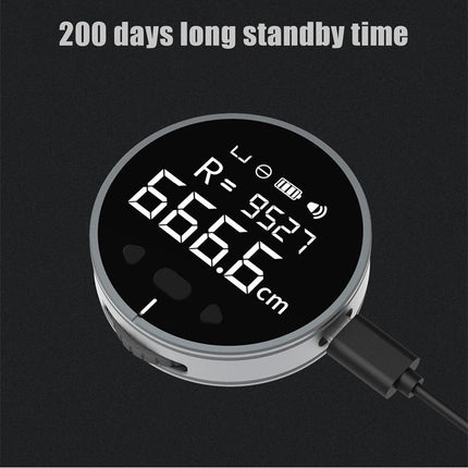 8 in 1 Electronic Tape Measure LCD Digital Ruler Rechargeable Multi-function