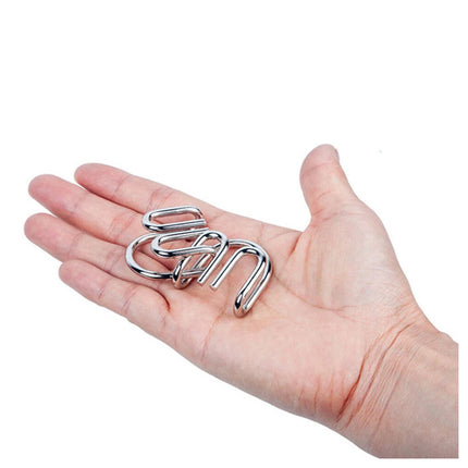 48Pcs(2A+2B+2C) Classic IQ Metal Puzzle Brain Teaser Disentanglement Wire Puzzles Game Toy