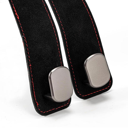 2pc Car Hook Seat Back Storage Hook Car Seat Back Double Hook Leather Car Holder