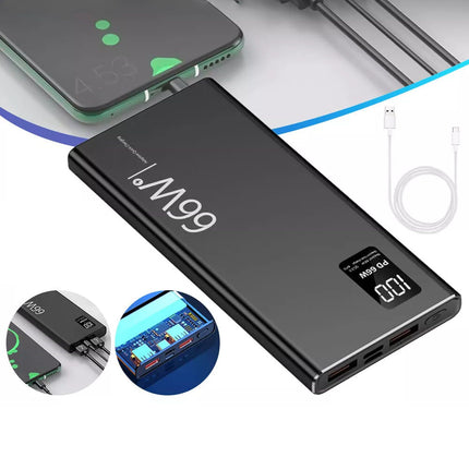 66W Power Bank 20000mAh USB PD Fast Charging Powerbank External Battery Pack