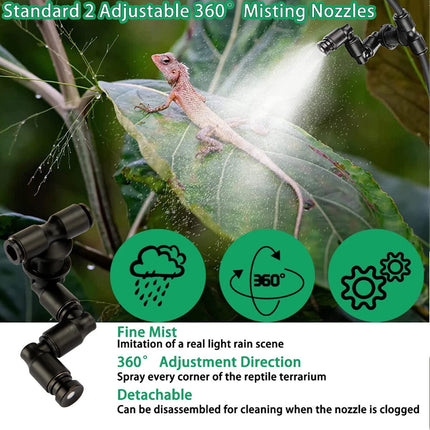 Reptile Fogger Automatic Reptile Mister Fogger For Terrarium Humidifiers & Timer