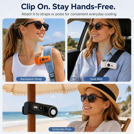 Portable Mini Semiconductor Cooling fan 5-Speed Airflow Control Rechargeable