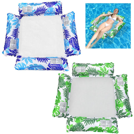 Water Hammock Recliner Inflatable Floating Swimming Mattress Sea Swim Ring Toy