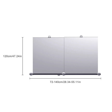 Retractable Car Windshield Sunshade, Automatic Sun Shade for Vehicle Sun Blocker (Sunshade+ 4PCS Side Mesh)