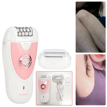 2 in 1 Epilator Women Instant Pain Free Electric Hair Removal Remover Body Face