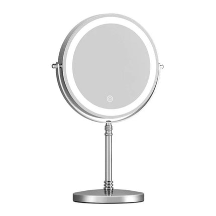 Makeup Mirror LED Light Cosmetic Rotation 10X Magnifying Round 360°