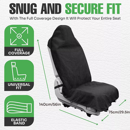 Car Seat Cover Waterproof Non-slip Towel Car Seat Protector with Elastic Strap