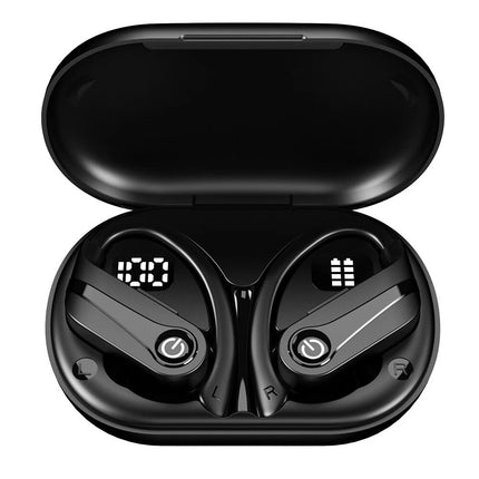 Wireless Bluetooth Ear-Hook Earphones Headphones Sports Gym Earbuds Mic