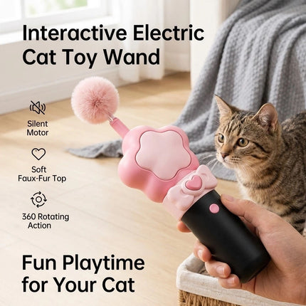 Automatic Retractable Electric Cat Toy Interactive Indoor Pet Teaser For Cat Dog