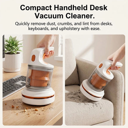 Mini Handheld Vacuum Cleaner USB Rechargeable Desktop Vacuum for Office Home 1pc