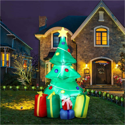 Christmas Inflatable Tree Gifts 1.5M Xmas Decor LED Lights Outdoor