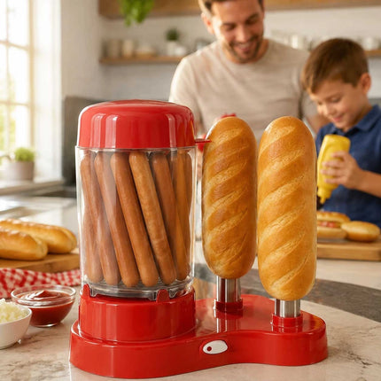 2 in 1 Electric Hot Dog Maker Sausage Cooker Bun Warmer Machine AU Plug