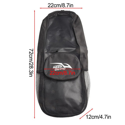 Backpack Snorkel Carry Storage Bag Scuba Diving Mesh Bag Snorkeling Gear Bag