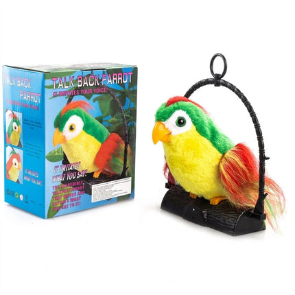 Talking Record Parrot Toy Repeats What You Say Parrot Bird Record and Speak