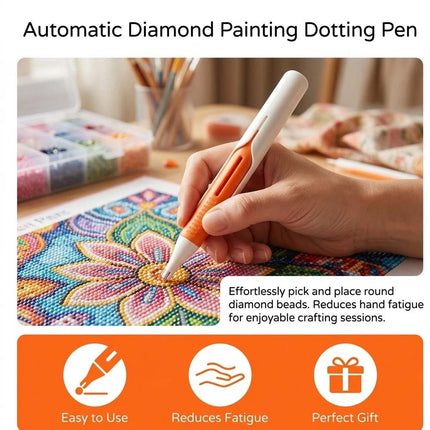 3Pcs Automatic Diamond Paint-ing Bead Dispenser, Diamond Art Tools Pen No Wax Needed